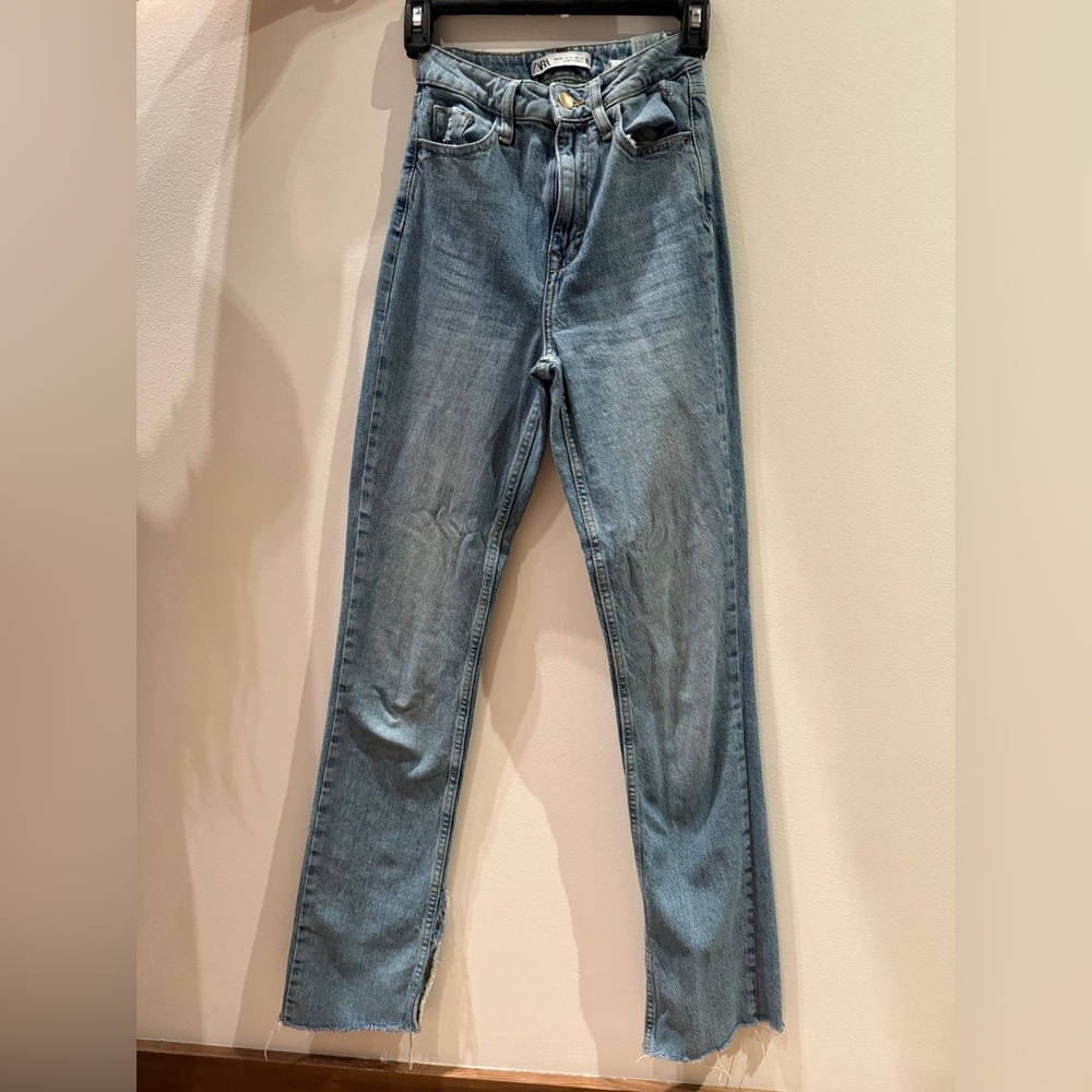 Zara blue denim jeans
